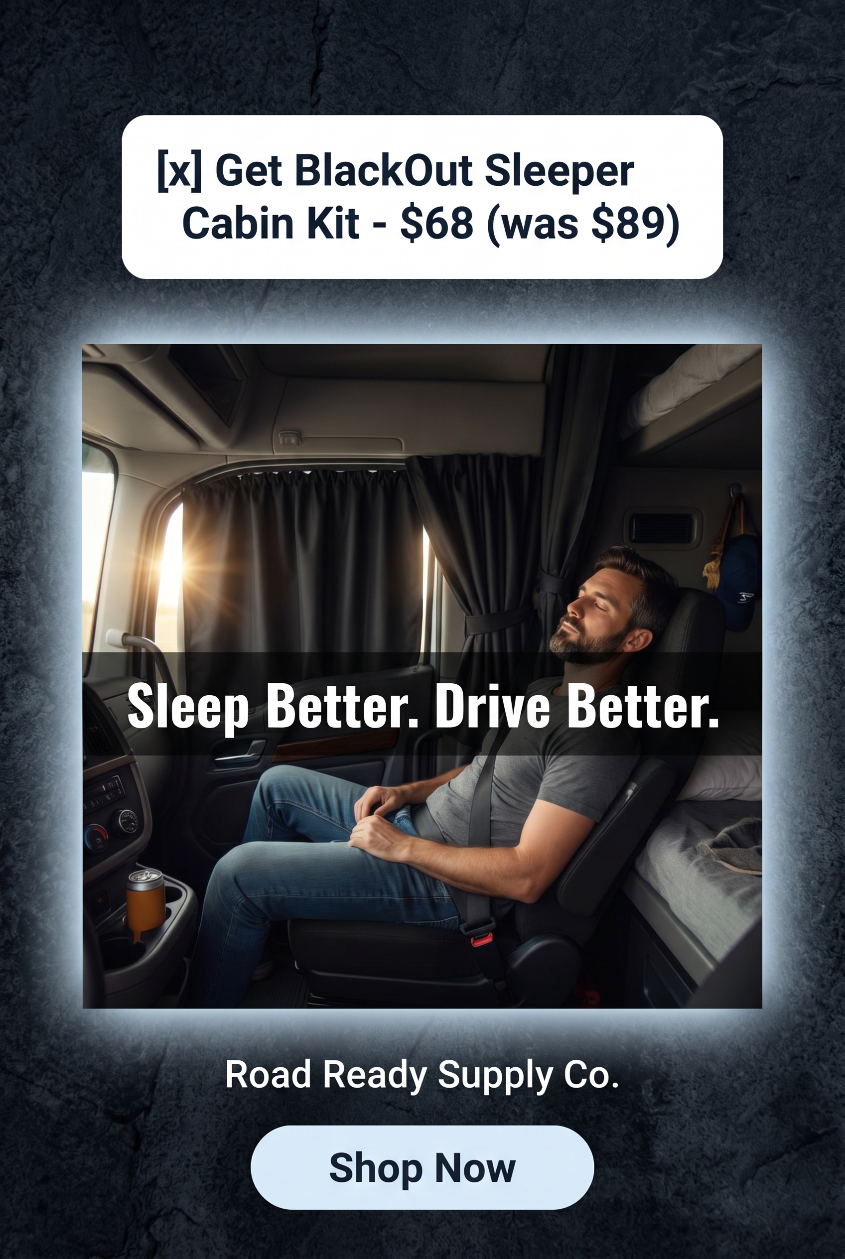 BlackOut Sleeper Cabin Kit