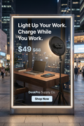 Ring Light with Webcam Mount — 10 Inch