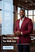Big & Tall Formal Blazer — Extended Sizes