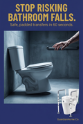 Raised Toilet Seat with Arms