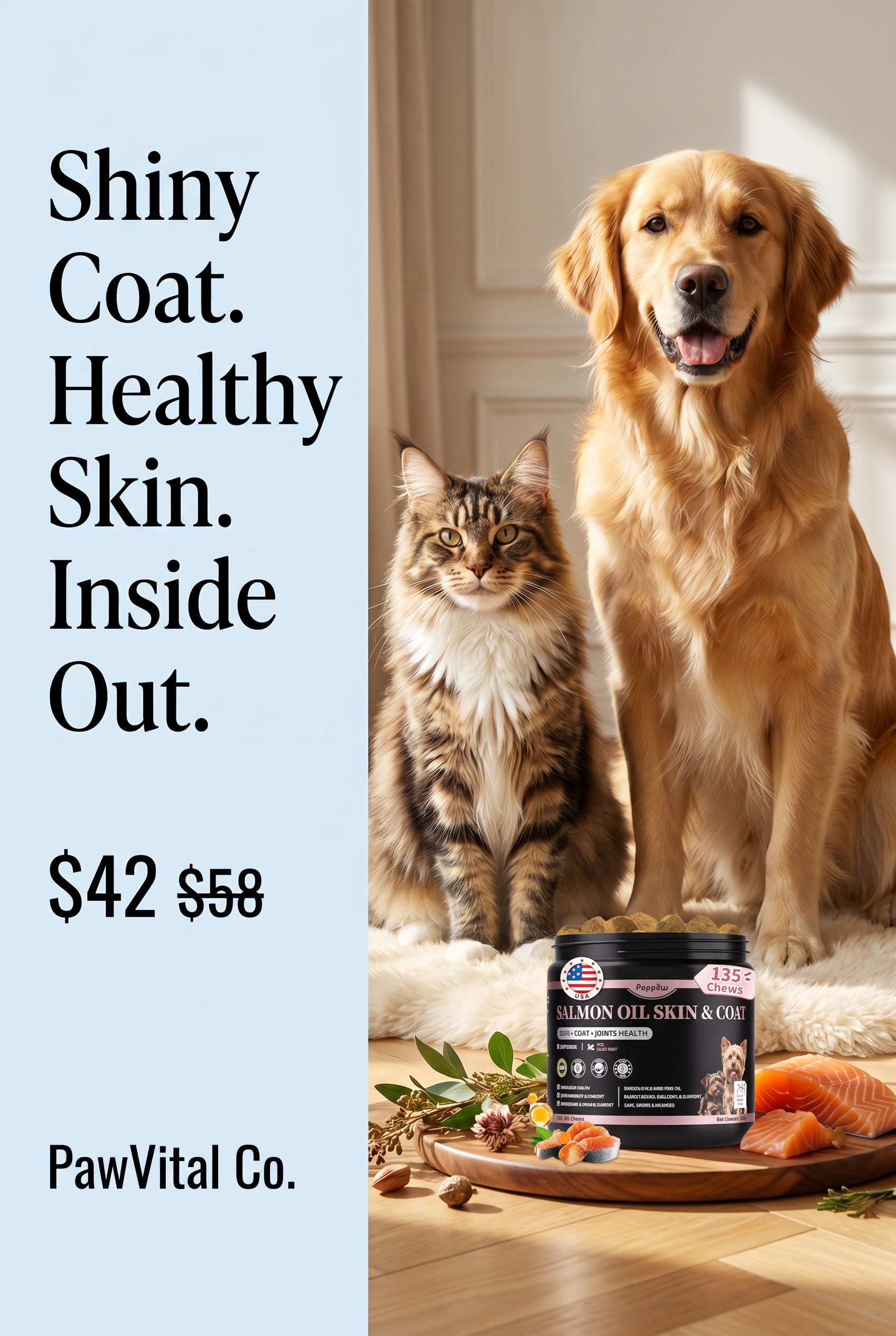 Skin & Coat Oil Blend for Dogs and Cats