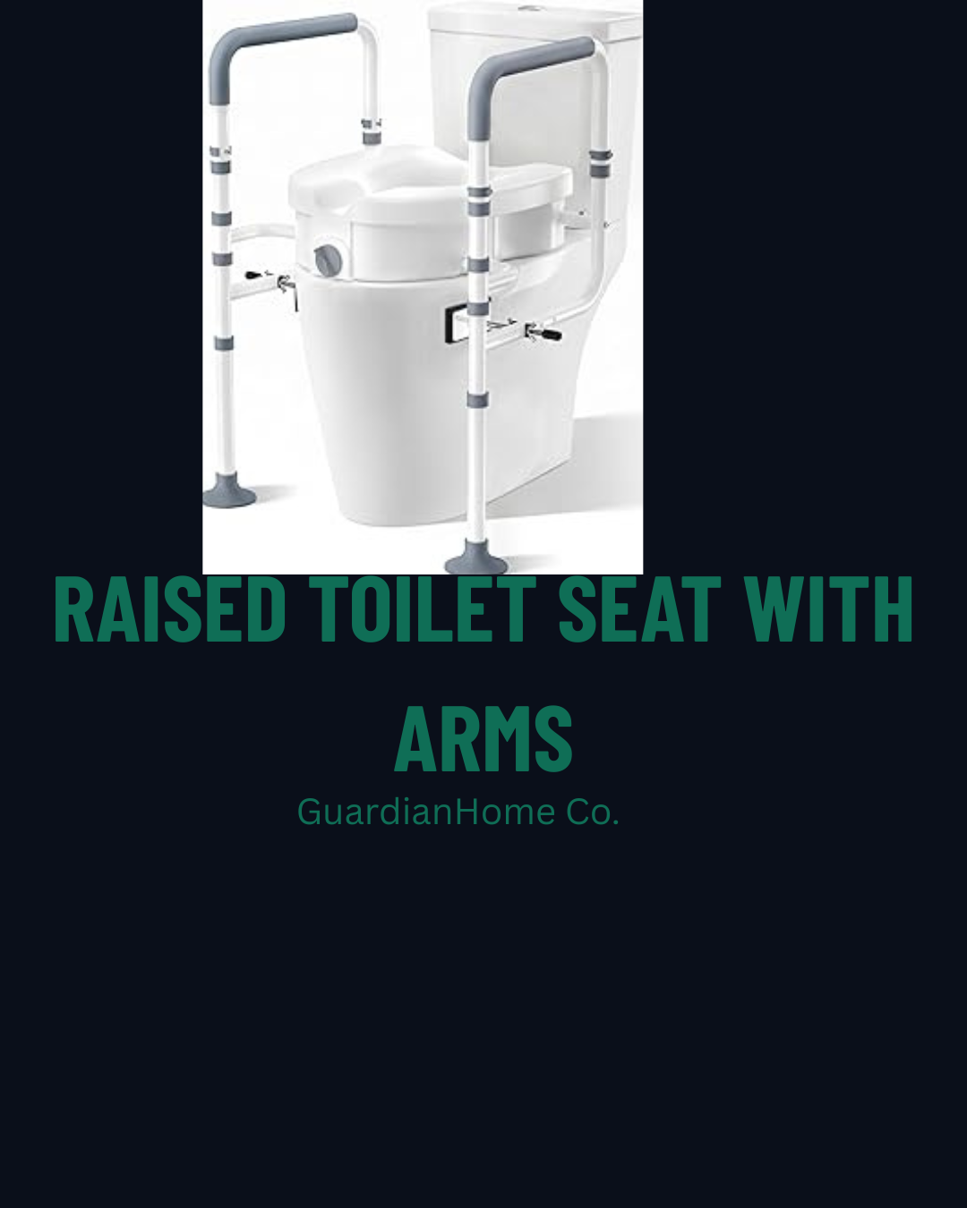 Raised Toilet Seat with Arms